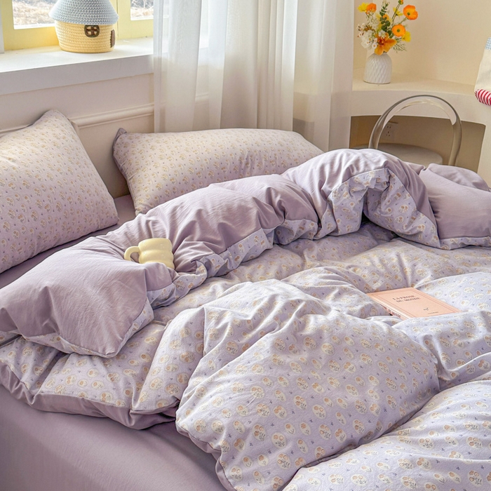 91家纺网 家纺一手货源 找家纺 （总）麦乐迪 2025新款棉感睡眠水洗云感棉四件套