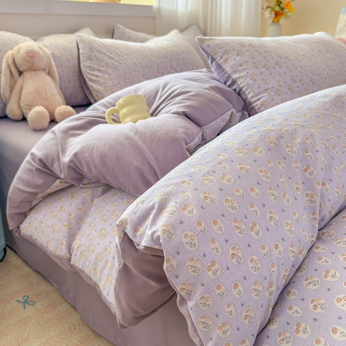 91家纺网 家纺一手货源 找家纺 （总）麦乐迪 2025新款棉感睡眠水洗云感棉四件套