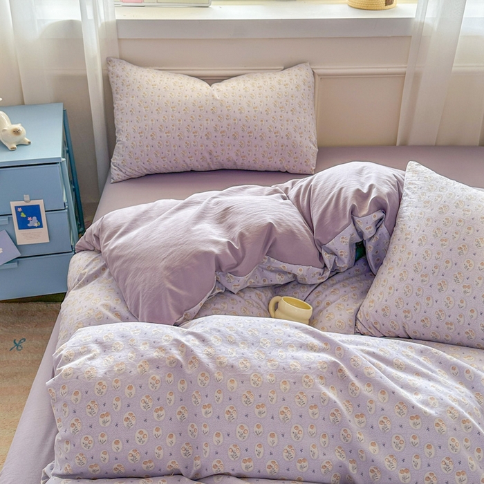 91家纺网 家纺一手货源 找家纺 （总）麦乐迪 2025新款棉感睡眠水洗云感棉四件套