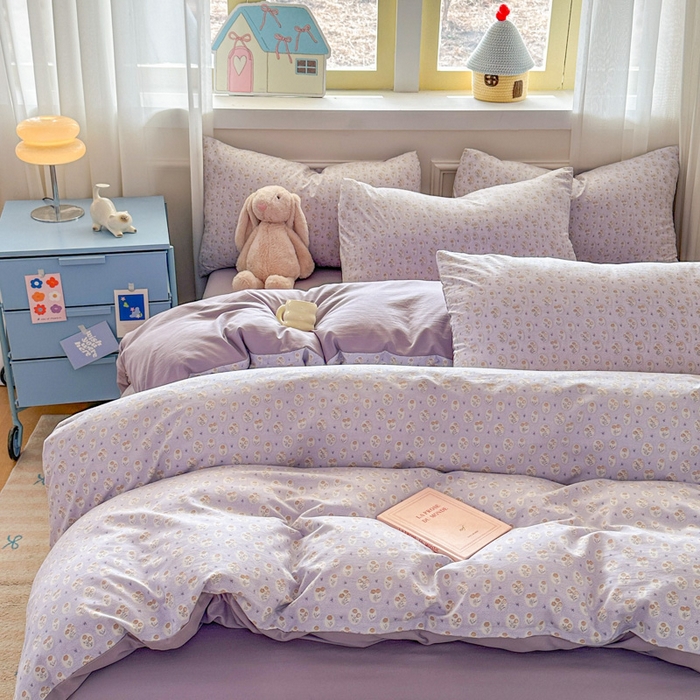 91家纺网 家纺一手货源 找家纺 （总）麦乐迪 2025新款棉感睡眠水洗云感棉四件套