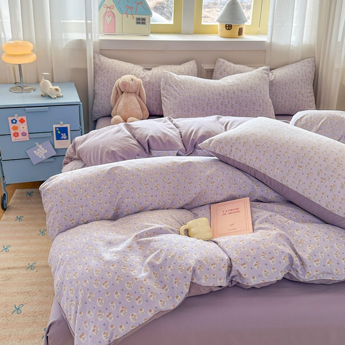 91家纺网 家纺一手货源 找家纺 （总）麦乐迪 2025新款棉感睡眠水洗云感棉四件套