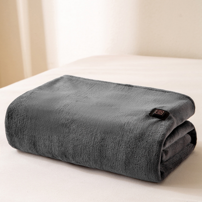 91家纺网 家纺一手货源 找家纺  2025新款跨境USB加热披肩毯多功能毛毯斗篷电热毯冬季保暖