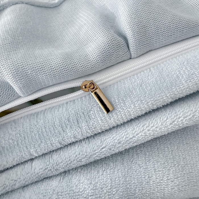 91家纺网 家纺一手货源 找家纺 锦格家纺 2024新款A类高克重牛奶绒四件套苏枚雅【天蓝】