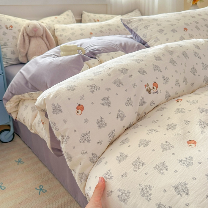 91家纺网 家纺一手货源 找家纺 （总）麦乐迪 2025新款棉感睡眠水洗云感棉四件套