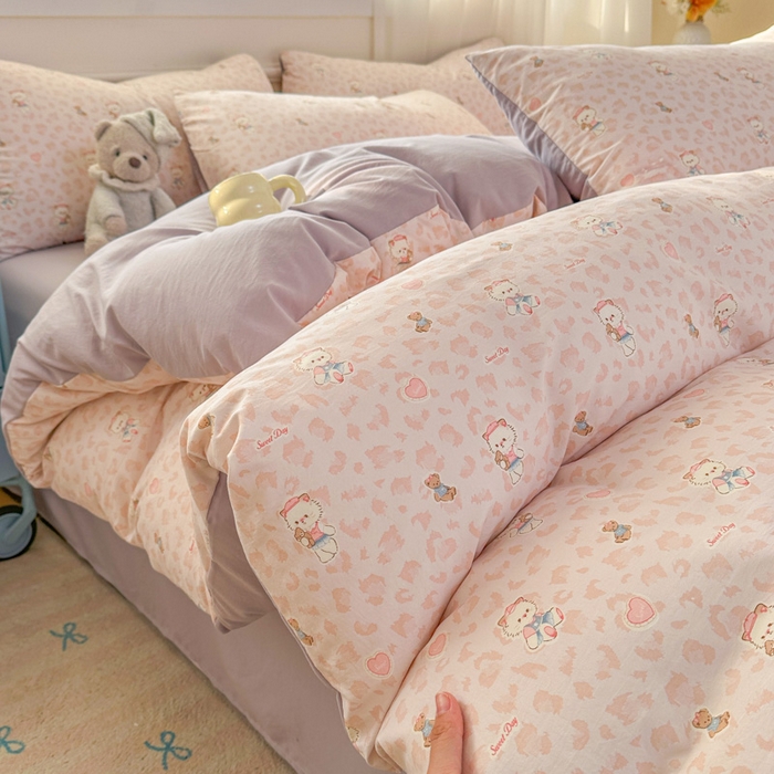 91家纺网 家纺一手货源 找家纺 （总）麦乐迪 2025新款棉感睡眠水洗云感棉四件套