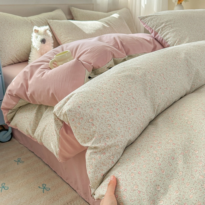 91家纺网 家纺一手货源 找家纺 （总）麦乐迪 2025新款棉感睡眠水洗云感棉四件套