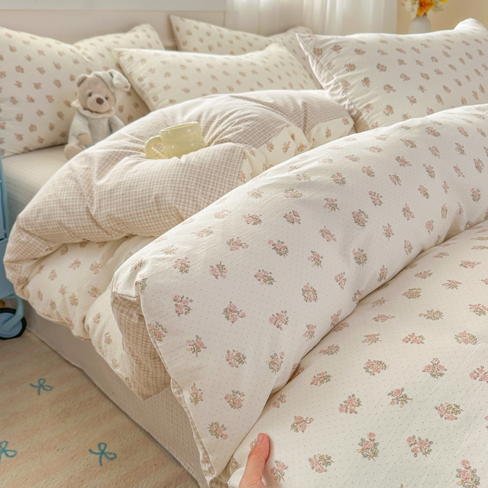 91家纺网 家纺一手货源 找家纺 （总）麦乐迪 2025新款棉感睡眠水洗云感棉四件套