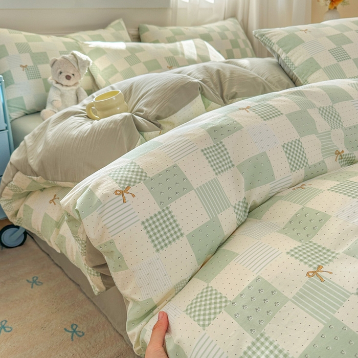 91家纺网 家纺一手货源 找家纺 （总）麦乐迪 2025新款棉感睡眠水洗云感棉四件套