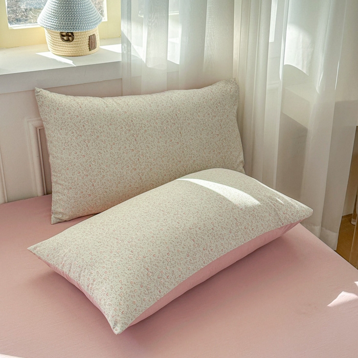 91家纺网 家纺一手货源 找家纺 麦乐迪 2025新款棉感睡眠水洗云感棉四件套 柔纹碎花