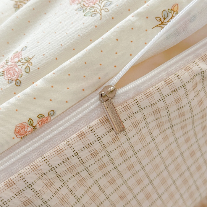 91家纺网 家纺一手货源 找家纺 麦乐迪 2026新款10A抗菌古法水洗仿棉云感纱四件套 奶黄碎花