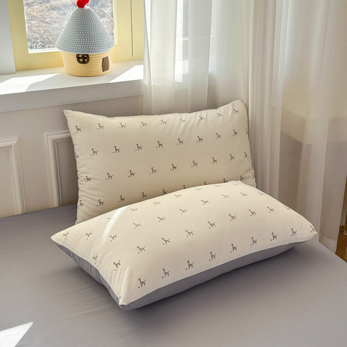 91家纺网 家纺一手货源 找家纺 麦乐迪 2025新款棉感睡眠水洗云感棉四件套 简约小马