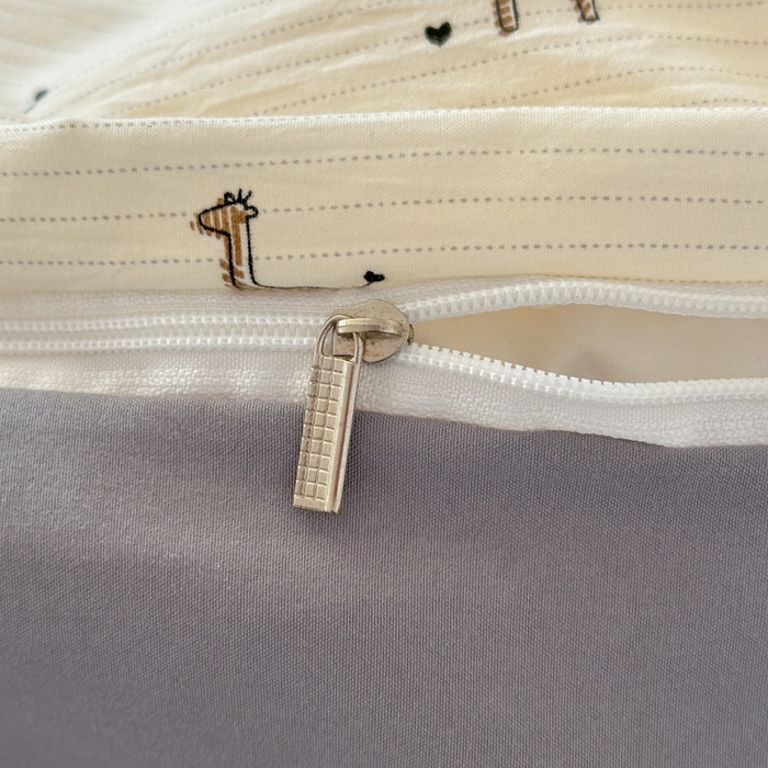 91家纺网 家纺一手货源 找家纺 麦乐迪 2025新款棉感睡眠水洗云感棉四件套 简约小马