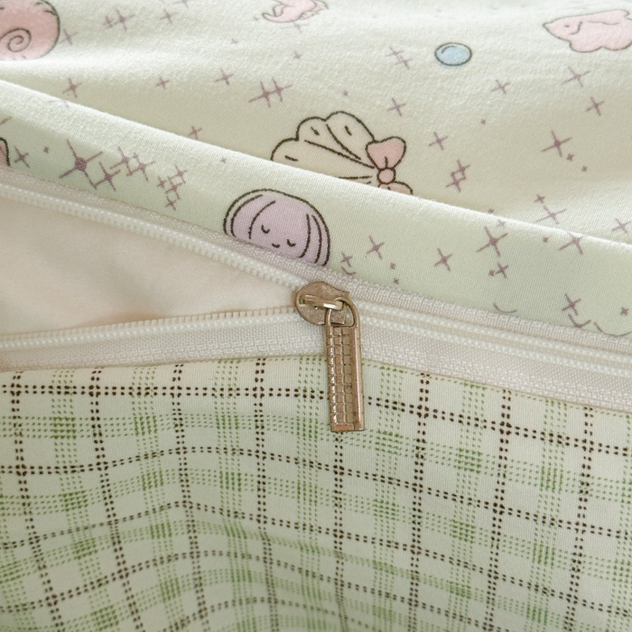 91家纺网 家纺一手货源 找家纺 麦乐迪 2025新款棉感睡眠水洗云感棉四件套 海洋星球