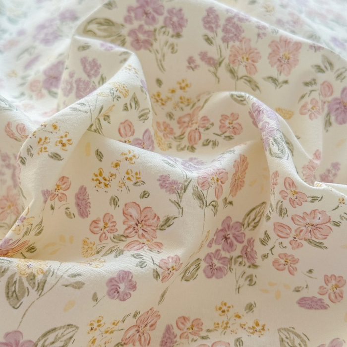 91家纺网 家纺一手货源 找家纺 麦乐迪 2025新款棉感睡眠水洗云感棉四件套 春日碎花