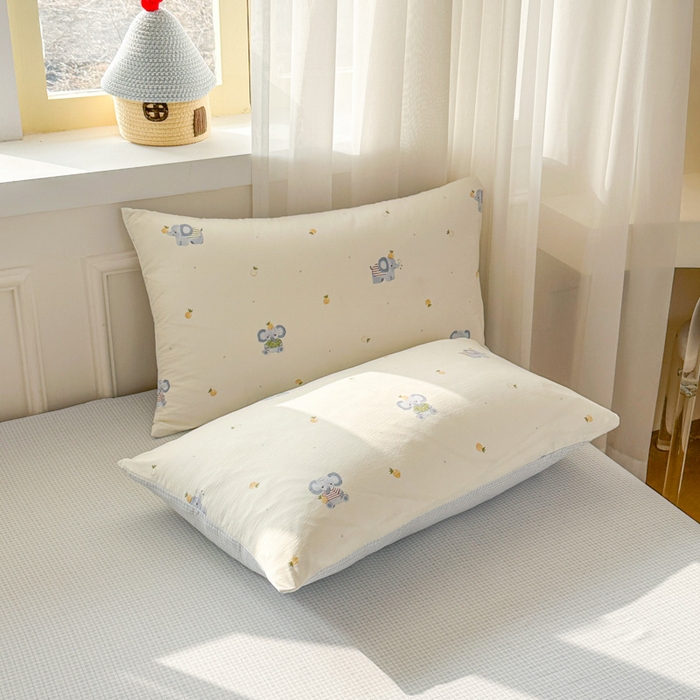 91家纺网 家纺一手货源 找家纺 麦乐迪 2025新款棉感睡眠水洗云感棉四件套 菠萝小象