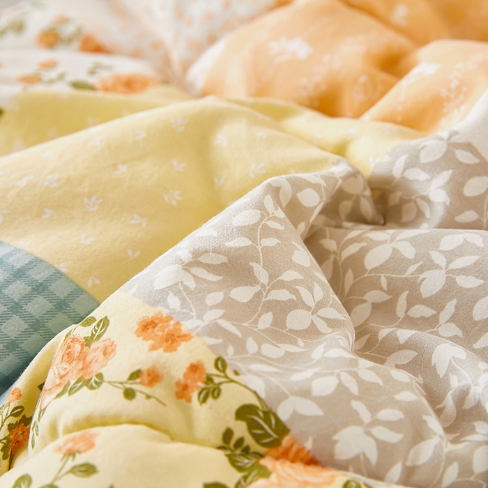 91家纺网 家纺一手货源 找家纺 蔻之羽 （全年现货）2026年新款豆豆被春秋被夏被加厚冬被空调被四季绒被子 百花格