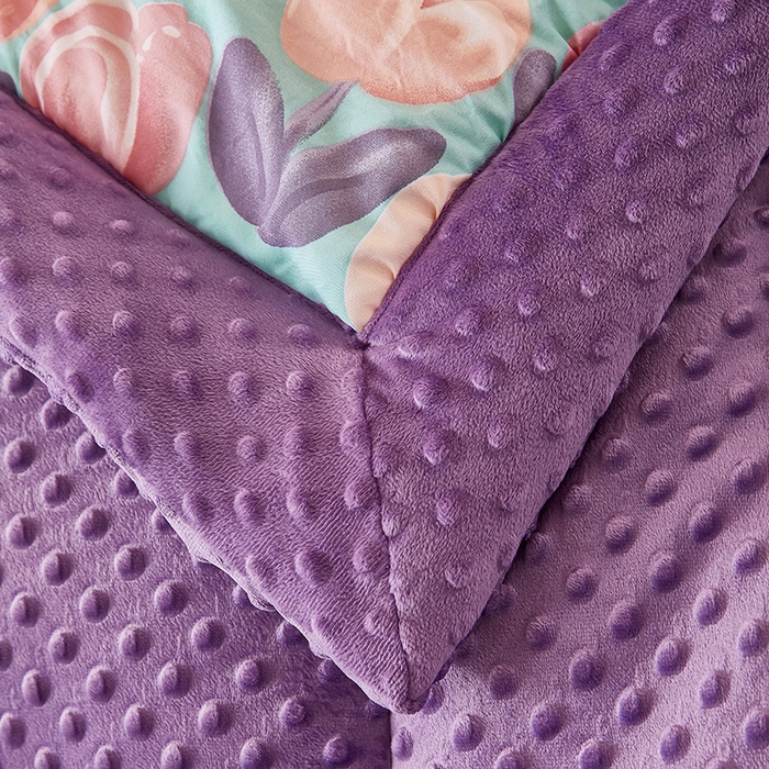 91家纺网 家纺一手货源 找家纺 蔻之羽 （全年现货）2026年新款豆豆被春秋被夏被加厚冬被空调被四季绒被子 郁金香