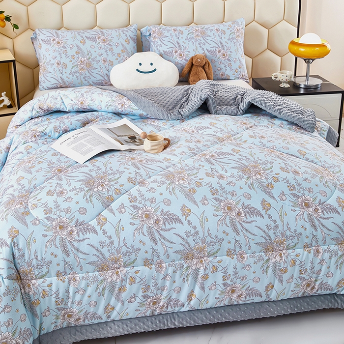 91家纺网 家纺一手货源 找家纺 蔻之羽 （全年现货）2026年新款豆豆被春秋被夏被加厚冬被空调被四季绒被子 复古琉璃