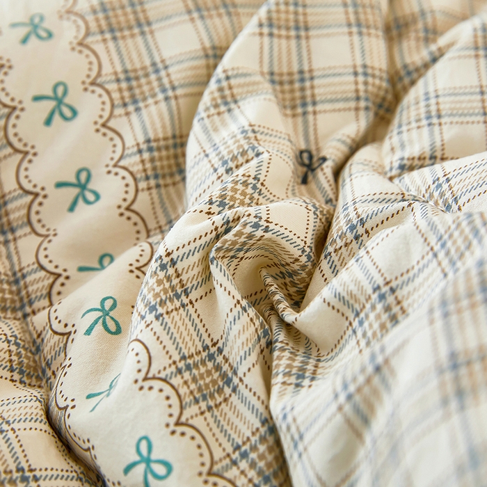 91家纺网 家纺一手货源 找家纺 蔻之羽 （全年现货）2026年新款豆豆被春秋被夏被加厚冬被空调被四季绒被子 蝴蝶结