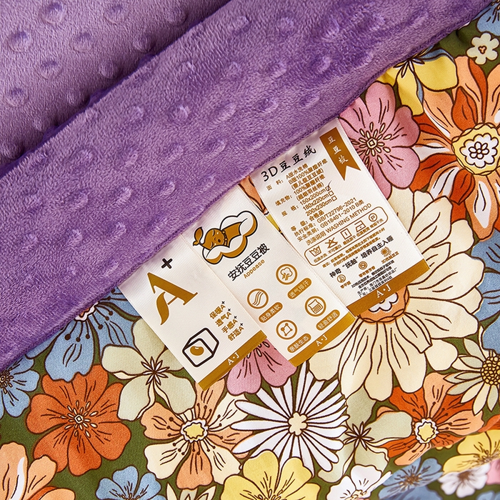 91家纺网 家纺一手货源 找家纺 蔻之羽 （全年现货）2026年新款豆豆被春秋被夏被加厚冬被空调被四季绒被子 清雅