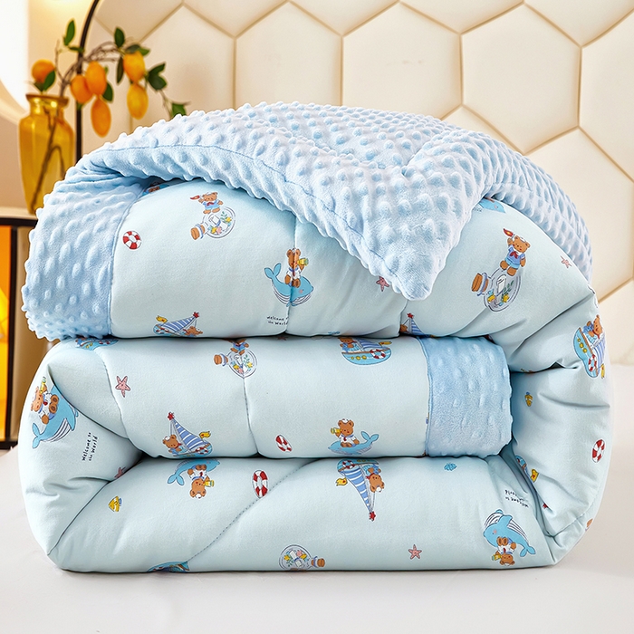 91家纺网 家纺一手货源 找家纺 蔻之羽 （全年现货）2026年新款豆豆被春秋被夏被加厚冬被空调被四季绒被子 航海日记