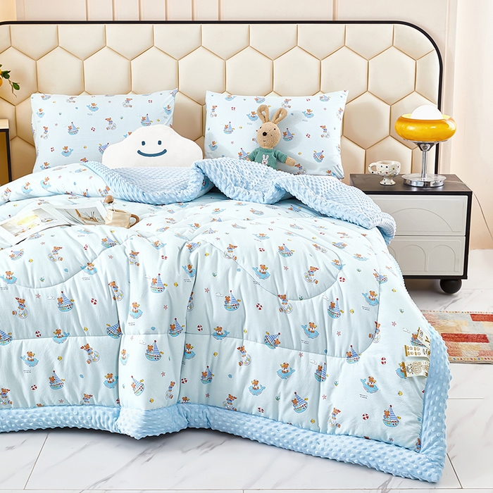 91家纺网 家纺一手货源 找家纺 蔻之羽 （全年现货）2026年新款豆豆被春秋被夏被加厚冬被空调被四季绒被子 航海日记