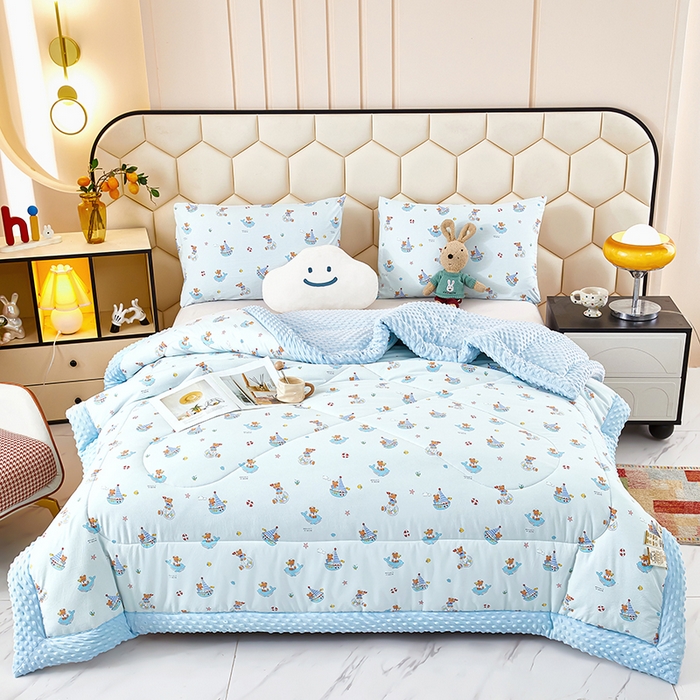 91家纺网 家纺一手货源 找家纺 蔻之羽 （全年现货）2026年新款豆豆被春秋被夏被加厚冬被空调被四季绒被子 航海日记