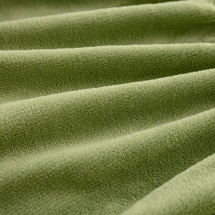 91家纺网 家纺一手货源 找家纺 女子家纺 2025新款加厚牛奶绒学生宿舍夹棉床笠 豆绿