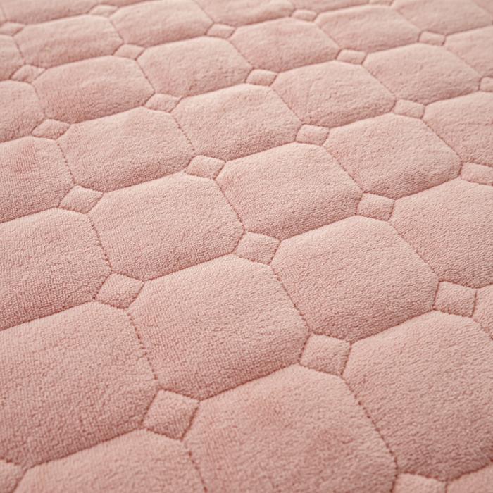 91家纺网 家纺一手货源 找家纺 女子家纺 2025新款加厚牛奶绒学生宿舍夹棉床笠 豆沙