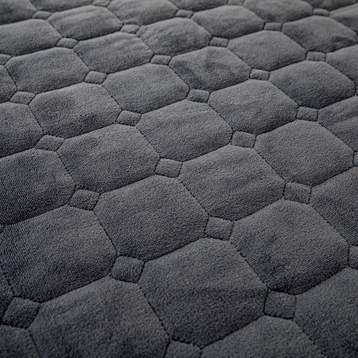 91家纺网 家纺一手货源 找家纺 女子家纺 2025新款加厚牛奶绒学生宿舍夹棉床笠 深灰