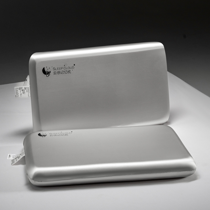 91家纺网 家纺一手货源 找家纺 昕科 2025新款云感好睡记忆棉-油光布记忆棉枕芯慢回弹记忆棉枕头 云感好睡记忆棉枕-油光粉