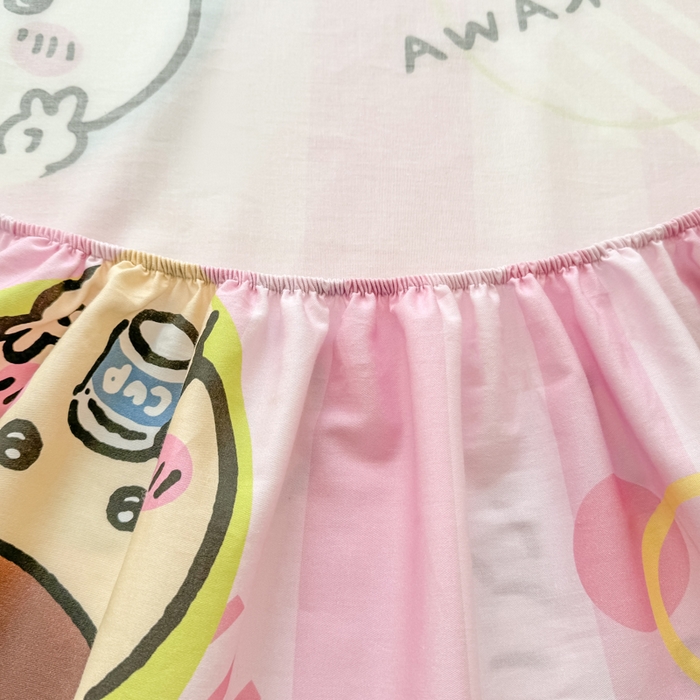 91家纺网 家纺一手货源 找家纺 博雅 2025新款全棉吉伊咔哇单床笠 家族吉伊卡哇