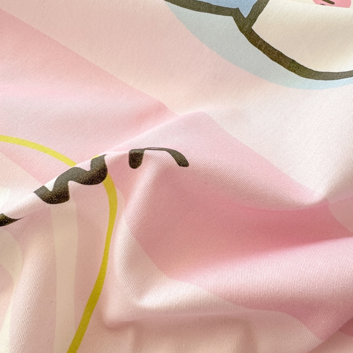 91家纺网 家纺一手货源 找家纺 博雅 2025新款全棉吉伊咔哇单床笠 家族吉伊卡哇