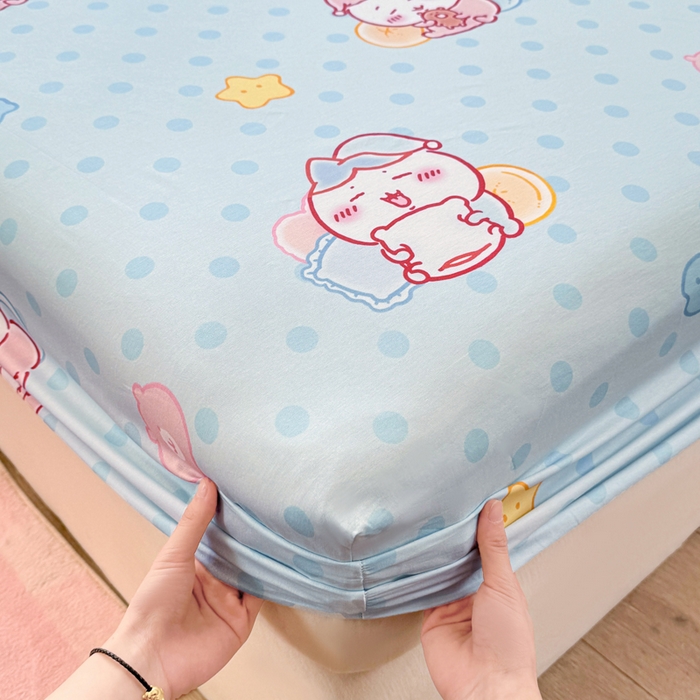 91家纺网 家纺一手货源 找家纺 博雅 2025新款全棉吉伊咔哇单床笠 星梦吉伊卡哇