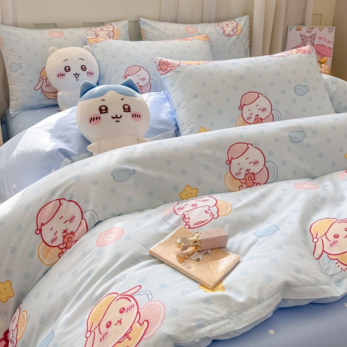 91家纺网 家纺一手货源 找家纺 （总）博雅 2025新款吉伊卡哇正版授权全棉卡通印花四件套