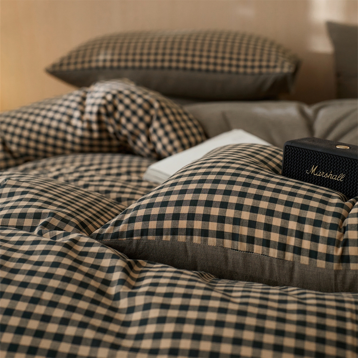 91家纺网 家纺一手货源 找家纺 （总）启程家纺 2026新款纯棉水洗棉复古小格多规格系列单品被套