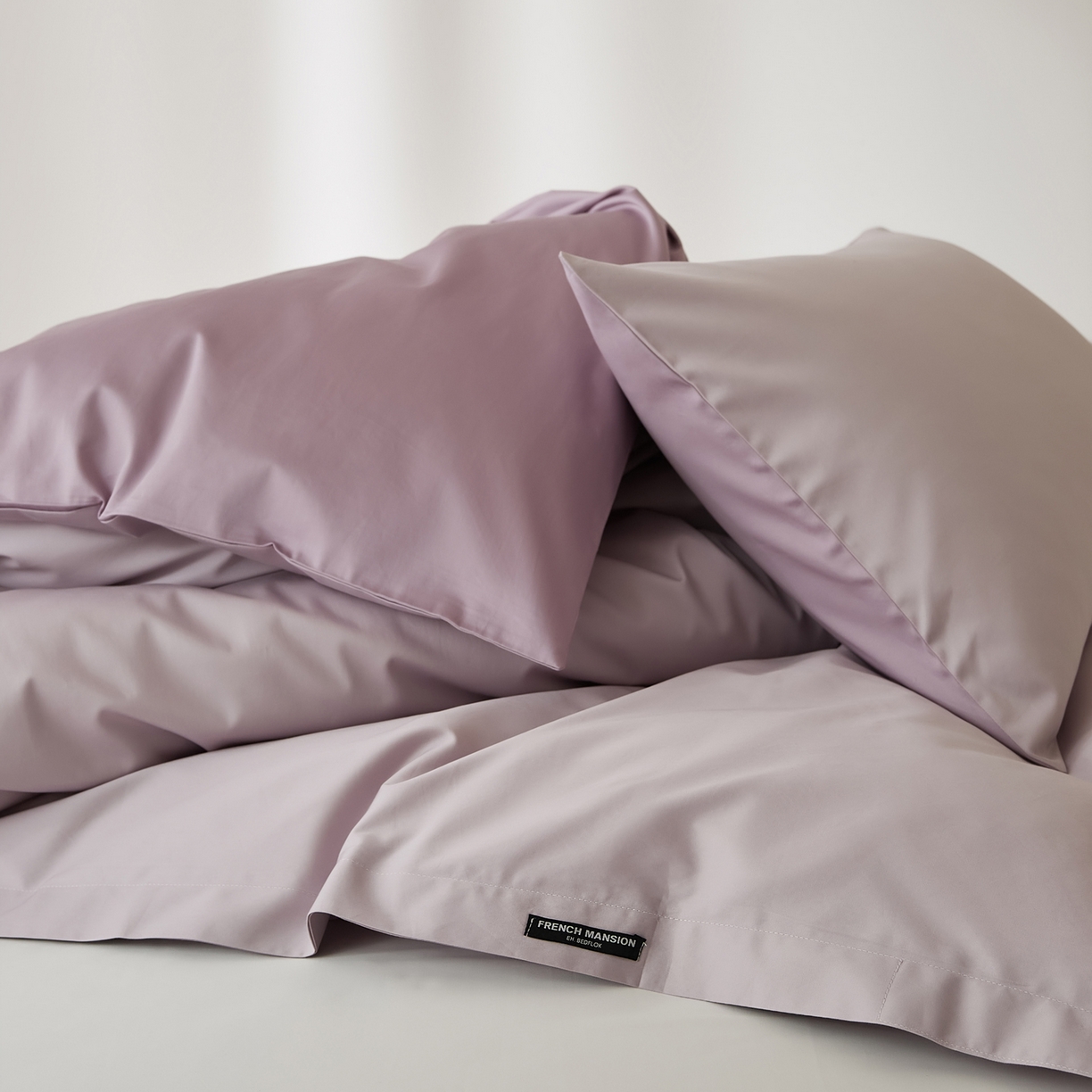 91家纺网 家纺一手货源 找家纺 EH家居 2026新款长绒棉安缦之境单品系列单被套 安缦之境-蔓越莓紫