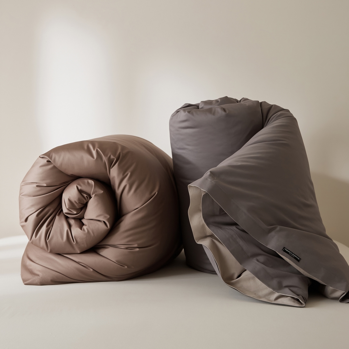 91家纺网 家纺一手货源 找家纺 EH家居 2026新款长绒棉安缦之境单品系列单被套 组合图仅供展示