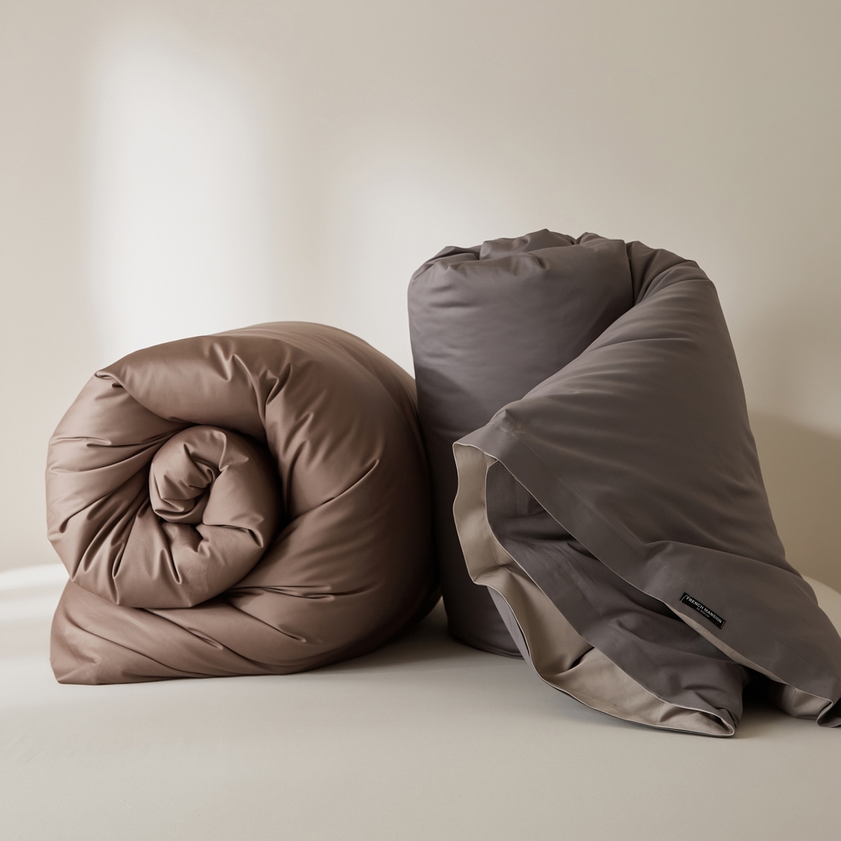 91家纺网 家纺一手货源 找家纺 EH家居 2026新款长绒棉安缦之境单品系列单被套 组合图仅供展示