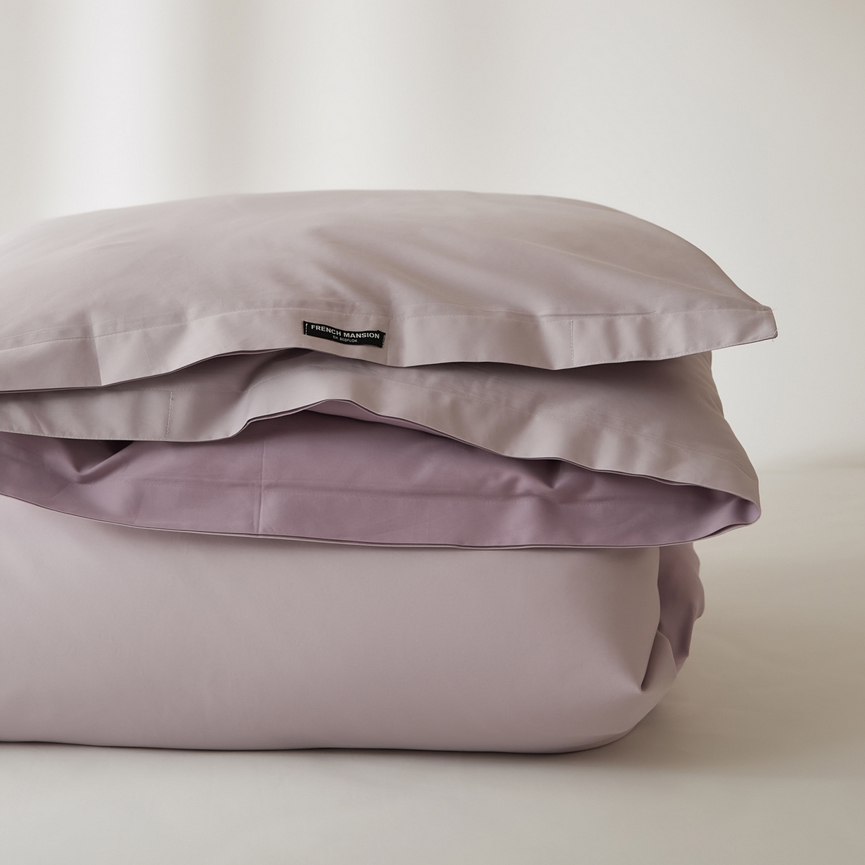 91家纺网 家纺一手货源 找家纺 EH家居 2026新款长绒棉安缦之境单品系列单被套 安缦之境-蔓越莓紫