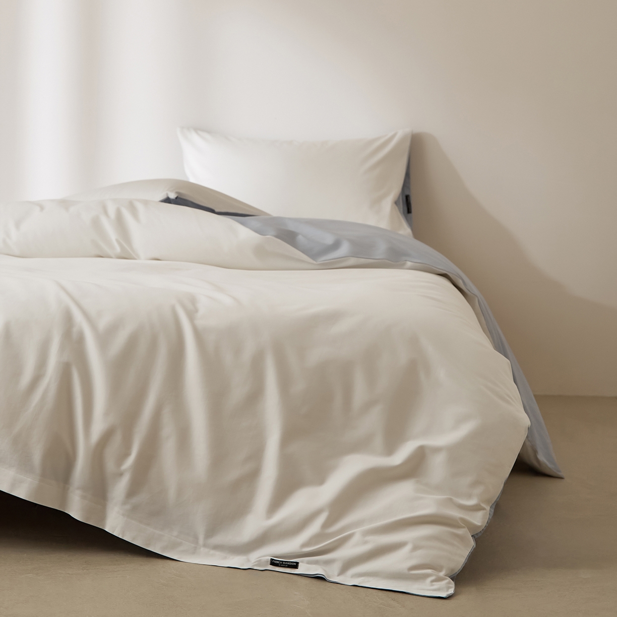 91家纺网 家纺一手货源 找家纺 EH家居 2026新款长绒棉安缦之境单品系列单被套 安缦之境-蓝白