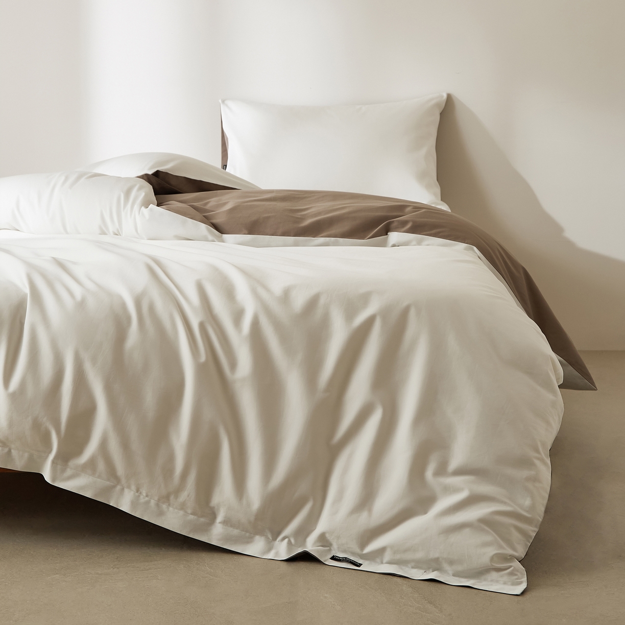 91家纺网 家纺一手货源 找家纺 EH家居 2026新款长绒棉安缦之境单品系列单被套 安缦之境-阳光白咖