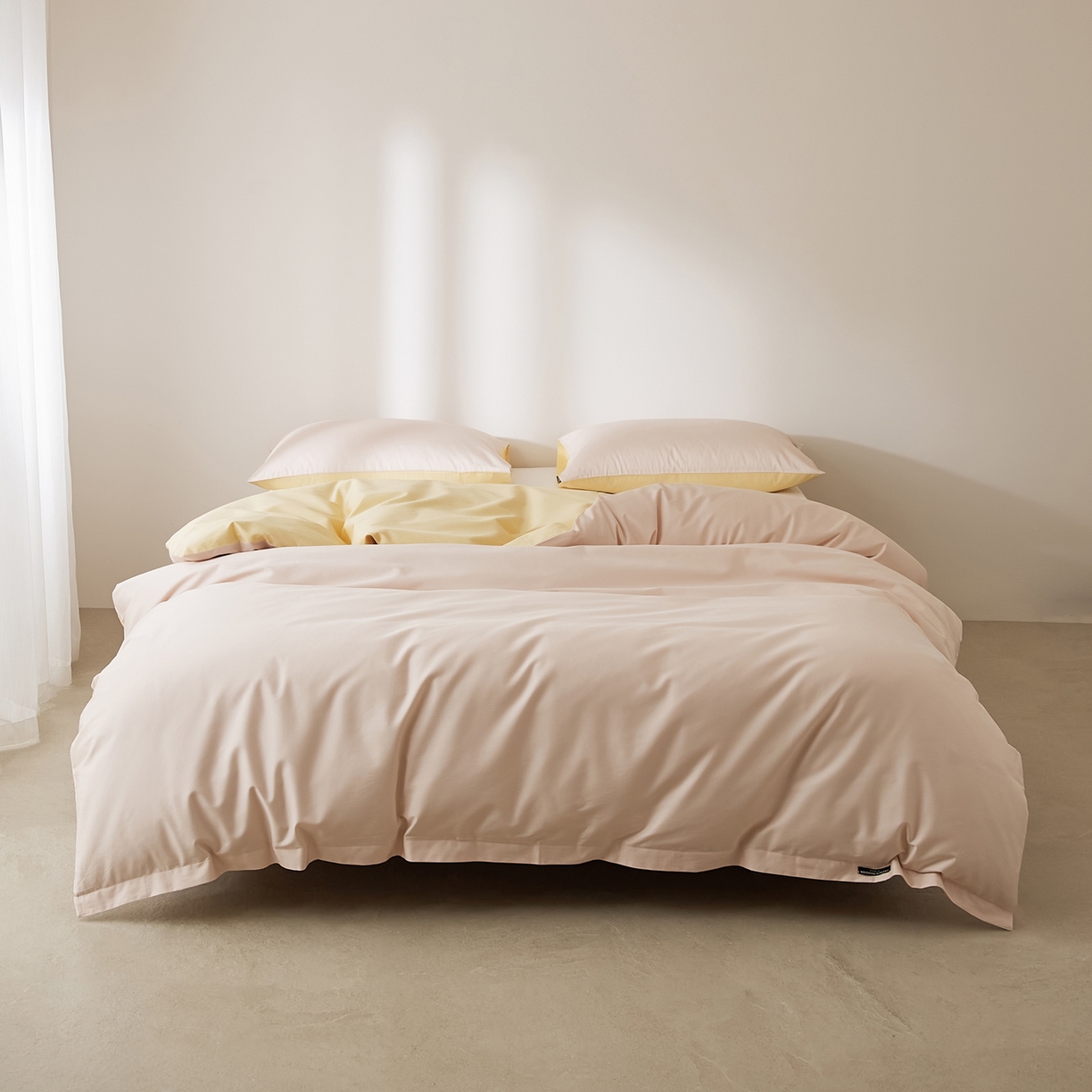 EH家居 2026新款长绒棉安缦之境单品系列单被套 安缦之境-奶盖粉