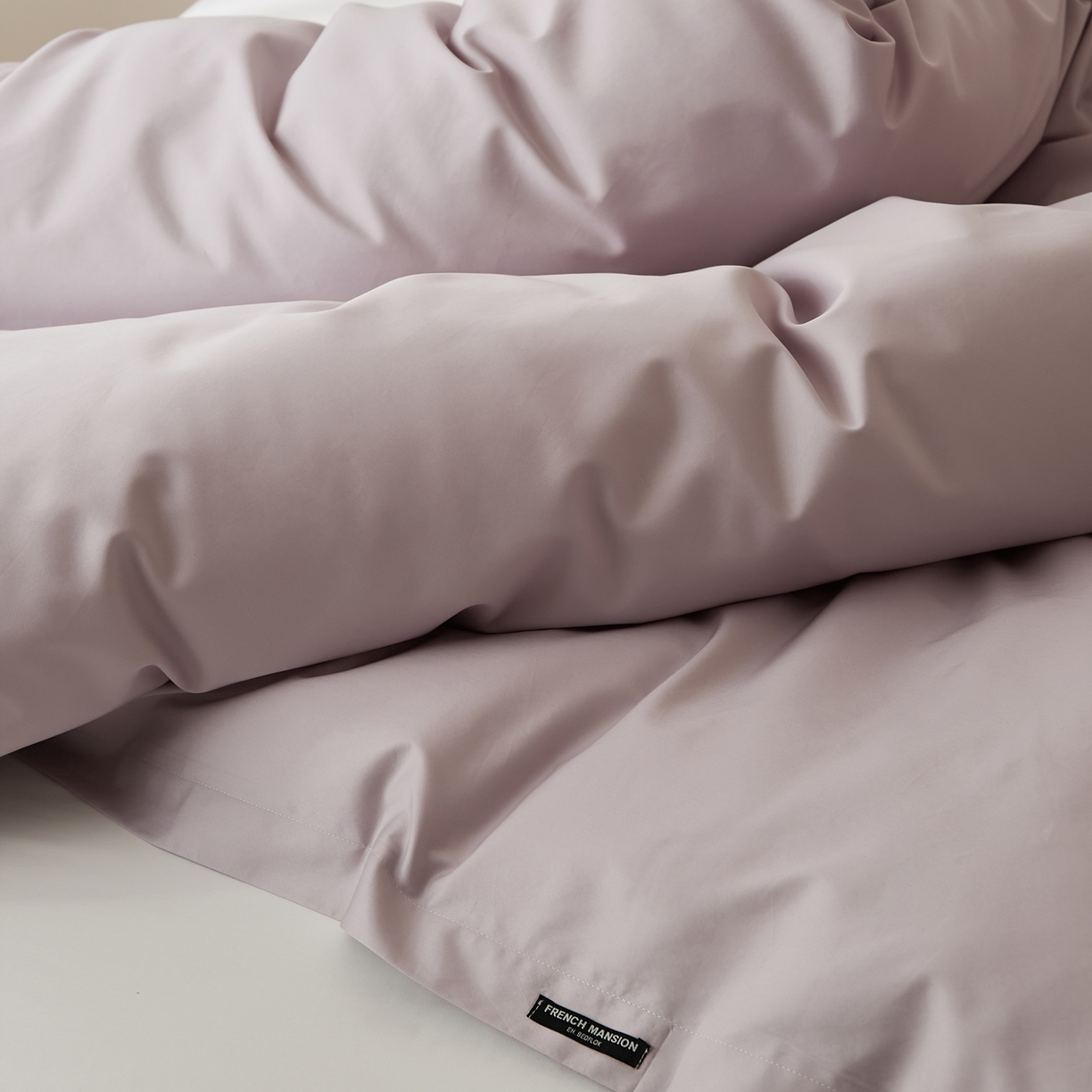 91家纺网 家纺一手货源 找家纺 EH家居 2026新款长绒棉安缦之境单品系列单被套 安缦之境-蔓越莓紫