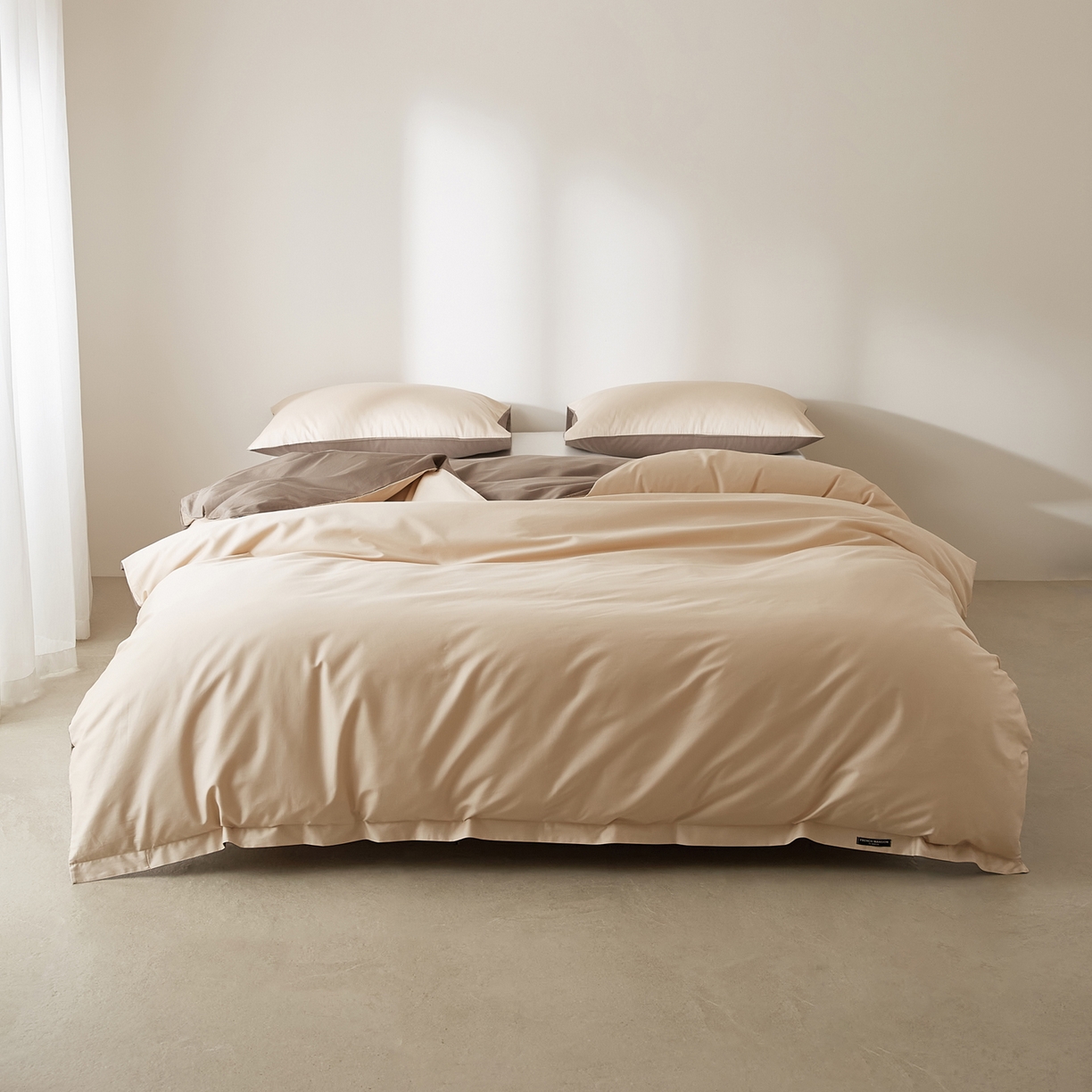 EH家居 2026新款长绒棉安缦之境单品系列单被套 安缦之境-梦幻香槟色