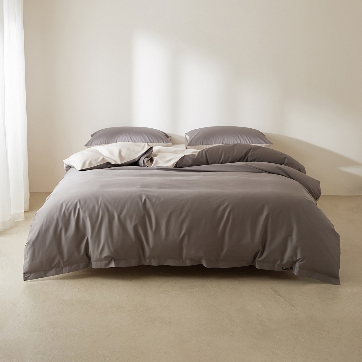 EH家居 2026新款长绒棉安缦之境单品系列单被套 安缦之境-冰岛深灰