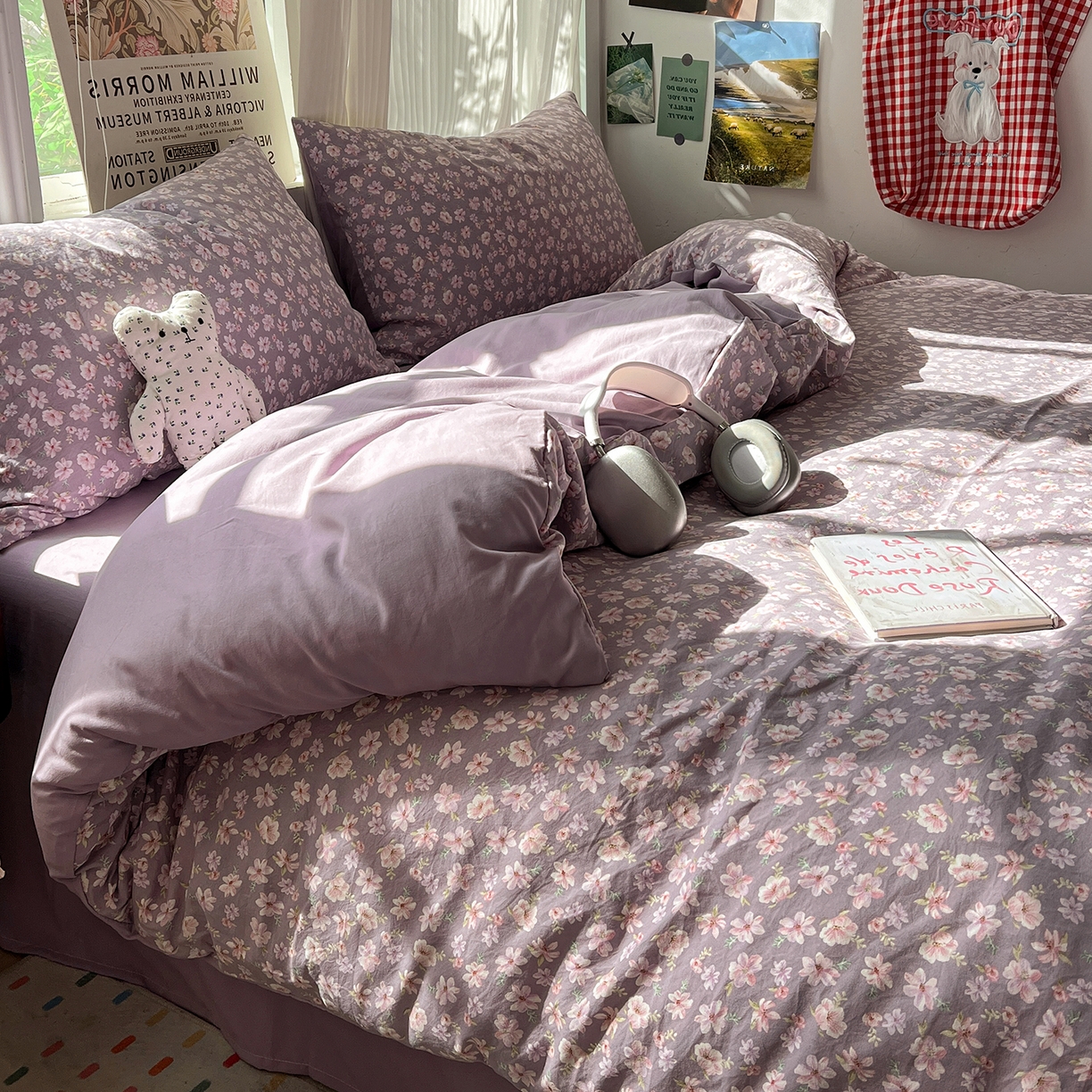 91家纺网 家纺一手货源 找家纺 （总）水墨江南 2026新款加厚仿棉古法水洗棉小布袋款印花四件套