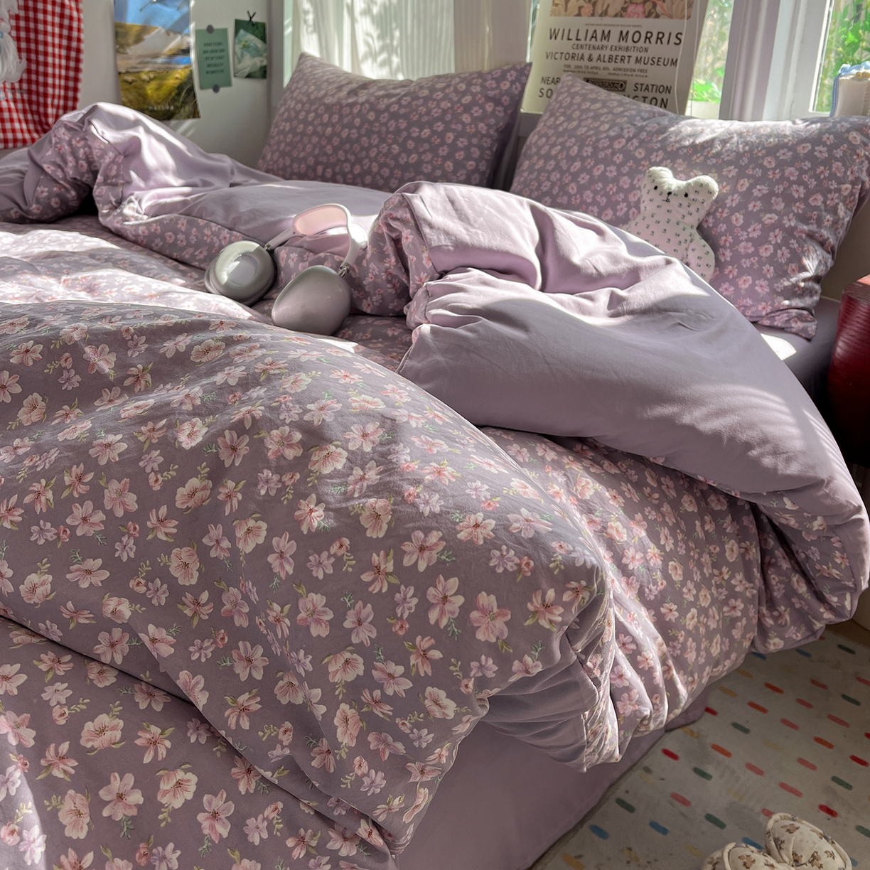 91家纺网 家纺一手货源 找家纺 （总）水墨江南 2026新款加厚仿棉古法水洗棉小布袋款印花四件套