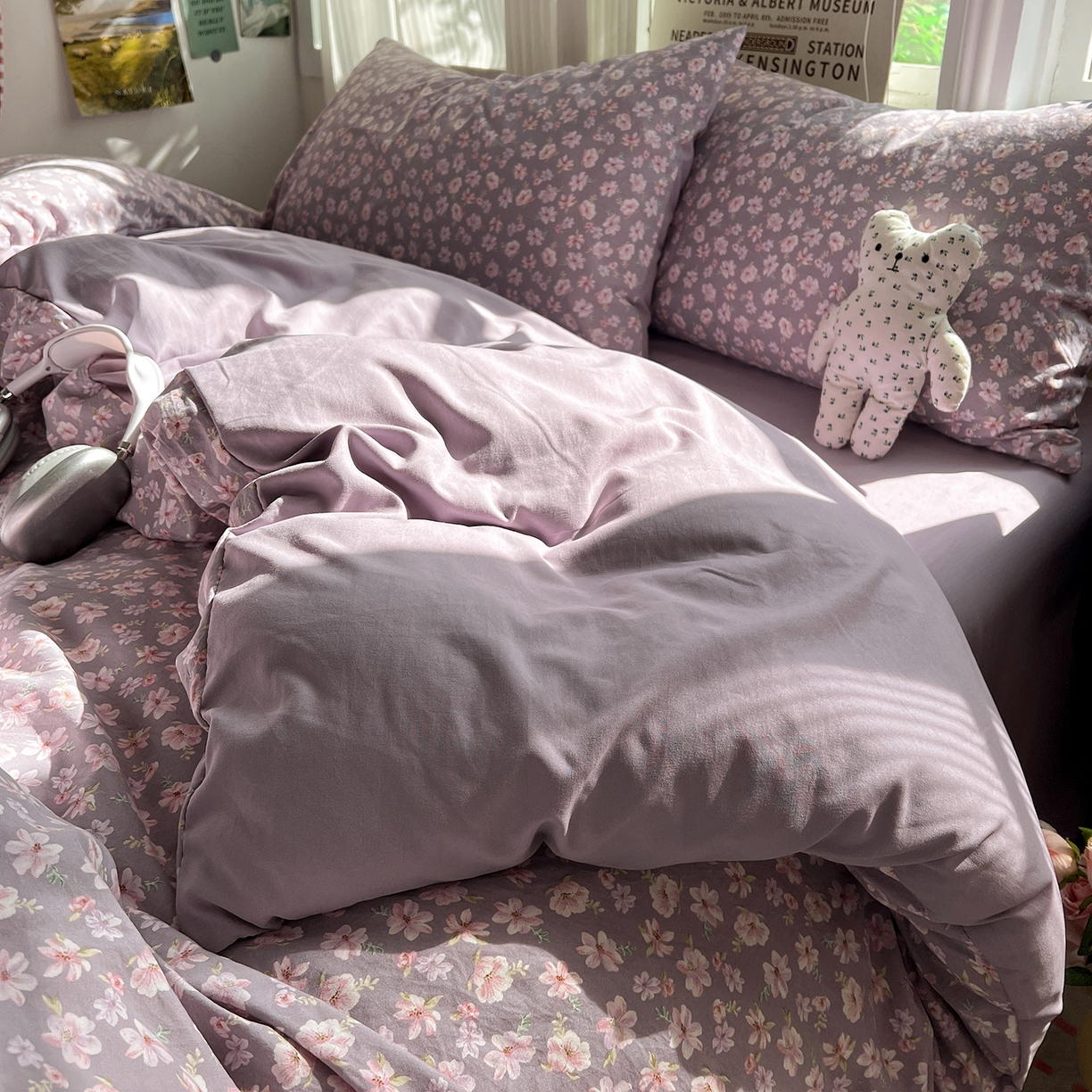 91家纺网 家纺一手货源 找家纺 （总）水墨江南 2026新款加厚仿棉古法水洗棉小布袋款印花四件套