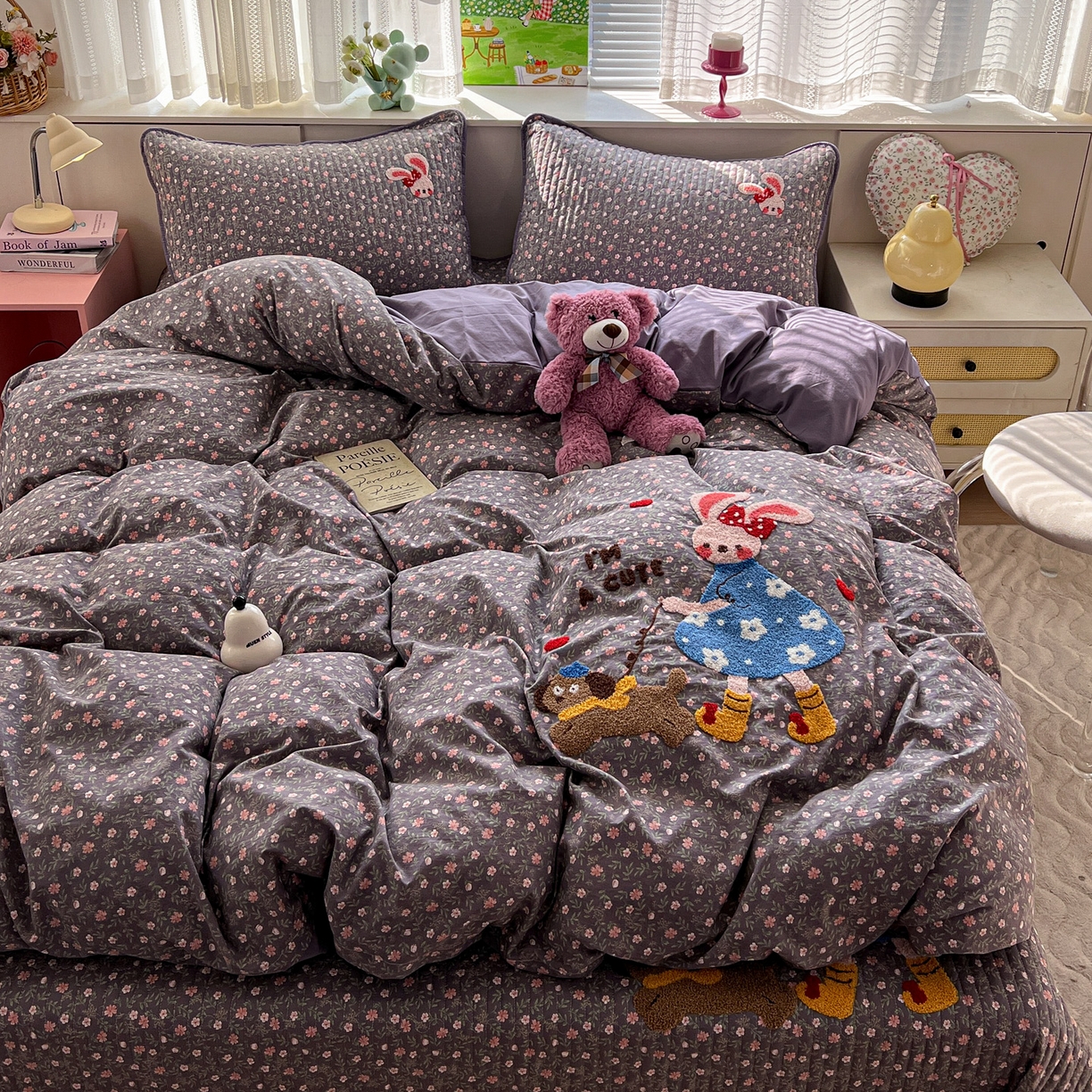 91家纺网 家纺一手货源 找家纺 （总）水墨江南 2026直播热款加厚仿棉古法水洗棉夹棉床盖系列